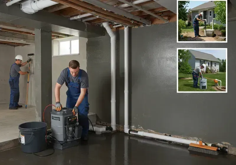 Basement Waterproofing and Flood Prevention process in Crete, IL